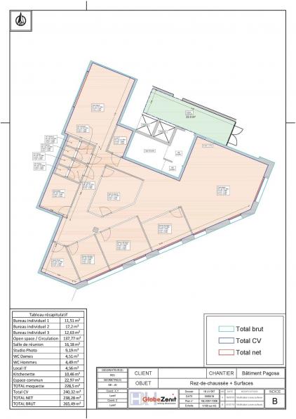 À LOUER A  STRASSEN: Bureaux de 266 m² dans un immeuble à usage commercial - Image #2